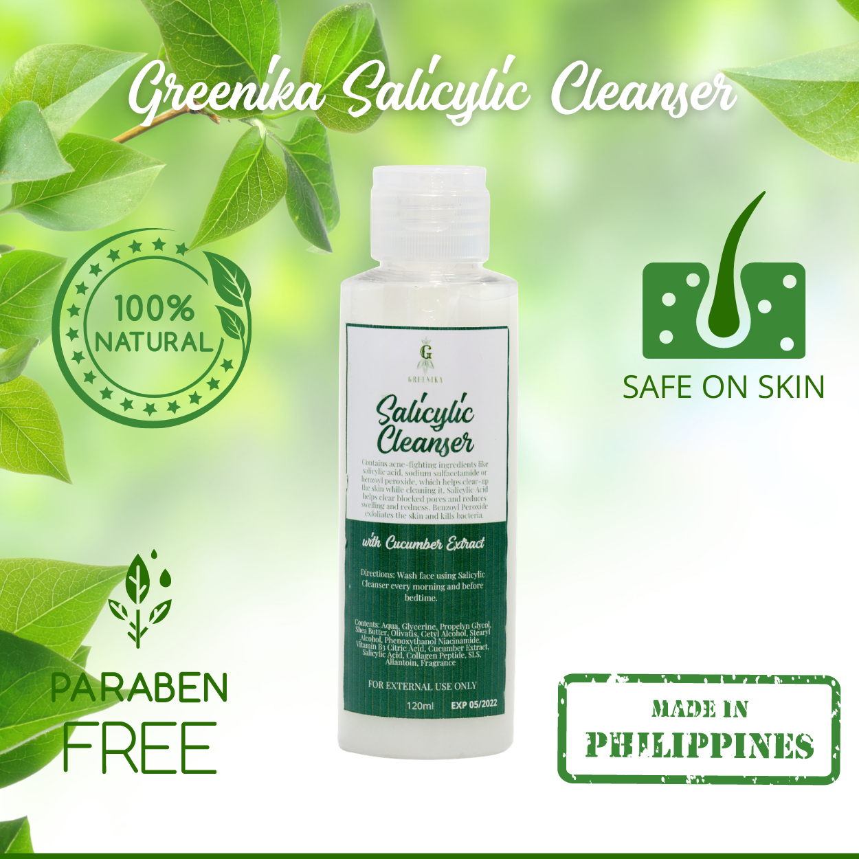 Greenika Salicylic Acid Facial Cleanser